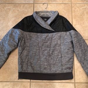 The North Face Grey Quilted Pullover